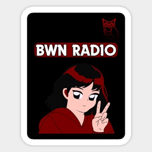 Bwn Radio Anime Edition Logo Sticker